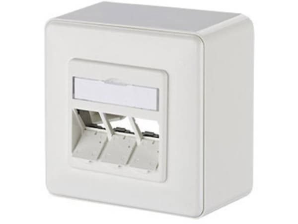 METZ CONNECT 130B20D30002KE, RJ-45, 3 moduuli(a), Beige, 85 mm, 35 mm, 85 mm