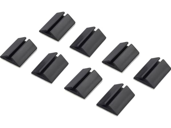TRU COMPONENTS 617164-BK Kaapelipidike Itsekiinnittyvä 1282781 Nippu-Ø-alue 2,50-3,50 mm Musta 8 kpl