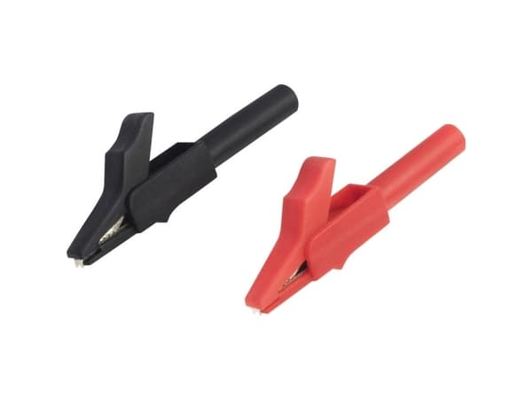 VOLTCRAFT MSK-102 Krokodilleklemme Tilslutning 4 mm Lajittelu, punainen