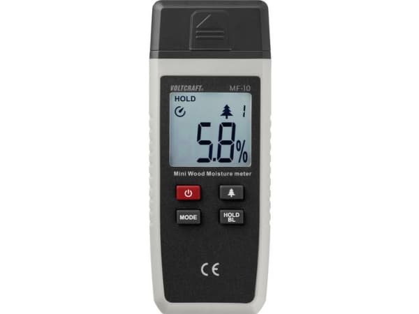 VOLTCRAFT MF-10 Materialefugtighedsmåler; Måleområde træ fugt (område) 2 til 40 %