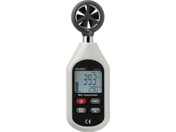 VOLTCRAFT AN-10 Anemometer 0.3 til 30 m/s Magnet-vingehjul