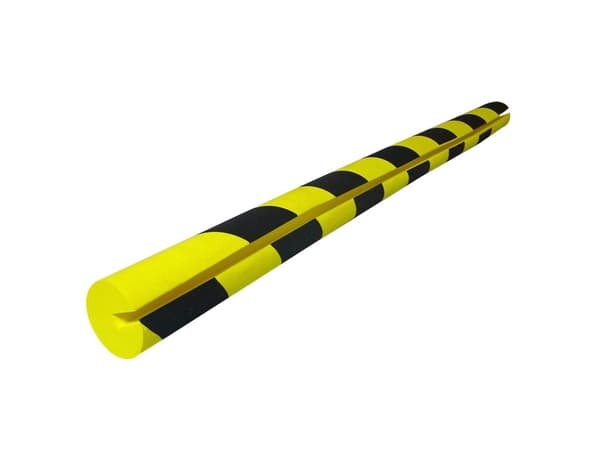 VISO PU 208 NJ Beskyttelsesprofil med slids Sort, Gul (Ø x L) 40 mm x 750 mm