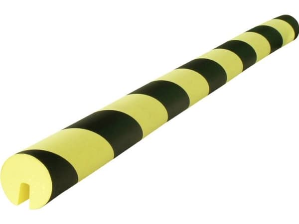 VISO PU 208 NJ Beskyttelsesprofil med slids Sort, Gul (Ø x L) 40 mm x 750 mm