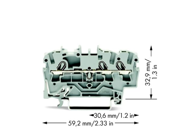 Wago 2002-1301, 5,2 mm, 59,2 mm, 32,9 mm, 800 V