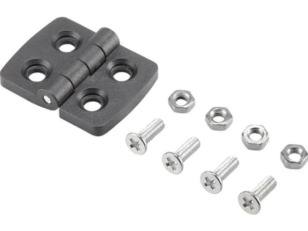 Basetech plasthengsel 39x30x4mm 39 mm 1 stk (BT-1697225)
