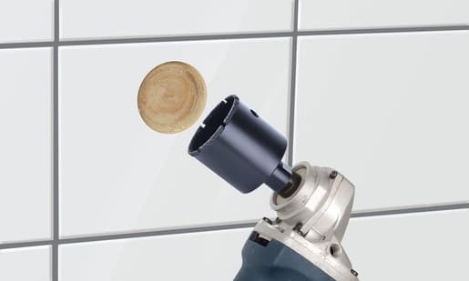wolfcraft GmbH 5998000, Hålsågsborr, 1 cm, 35 mm, Porslin, Fine stoneware, Marmor, Glazed tile, Granit, Keramiska, Svart, M14