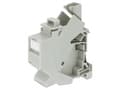 Miniatyrbild 4 av 5: Delock Keystone Mounting for DIN rail with dust cover - Chassi med modulär insättning - kan monteras på DIN-skena - vit - 1 port