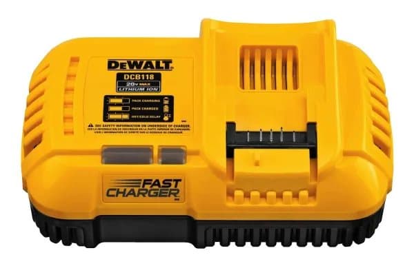DeWALT DCB118-QW - Batteriladdare - 1 x batterier laddas - 8 A - för DeWALT DCMPP568N-XJ; XR DCB182, DCB184 Svart, Gul