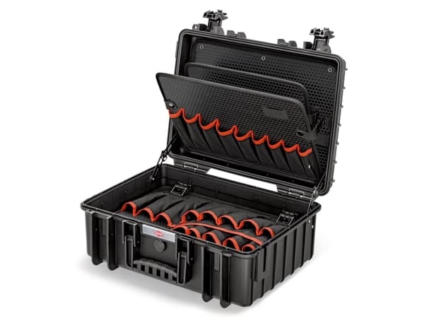 Knipex 00 21 35 LE, Svart, Polypropylen (PP), Dammresistent, Stöttålig, Vattentålig, 470 mm, 370 mm, 190 mm
