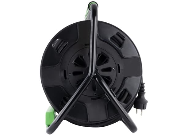 REV - Jatkokela - vaihtovirta 230 V - 3000 Watt - lähtöliitännät: 4 (4 x jännite) - 40,0m - musta, vihreä (0010217412)