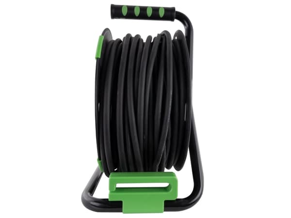 REV - Jatkokela - vaihtovirta 230 V - 3000 Watt - lähtöliitännät: 4 (4 x jännite) - 40,0m - musta, vihreä (0010217412)