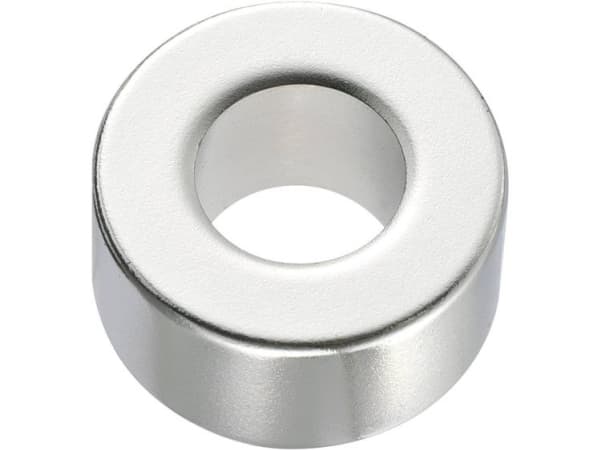 TRU COMPONENTS 506013 Kestomagneettirengas (Ø x H) 20 mm x 5 mm N45 1,33 - 1,37 T Raja-arvolämpötila (max.): 80 °C