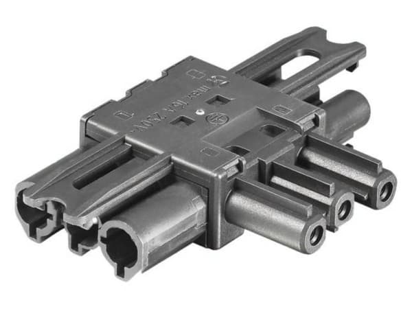 Bachmann Multiplier, GST18 - Liitinsovitin - 3-napainen (uros) 3-napaiseen (naaras) liitäntään