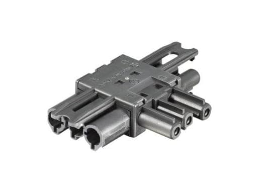Bachmann Multiplier, GST18 - Liitinsovitin - 3-napainen (uros) 3-napaiseen (naaras) liitäntään