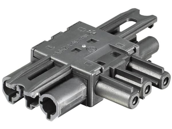 Bachmann Multiplier, GST18 - Liitinsovitin - 3-napainen (uros) 3-napaiseen (naaras) liitäntään