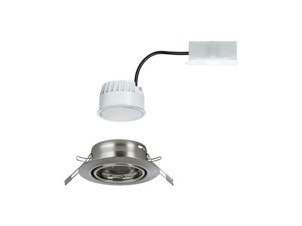 Paulmann 934.14, 1 ampuller, LED, 3000 K, 465 lm, Metallisk