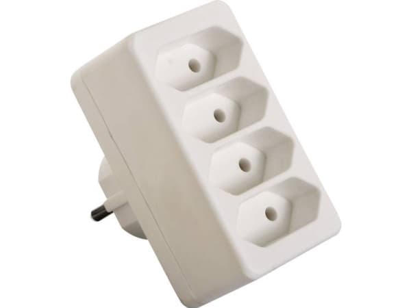 som - Schwabe 48411 Uttag Distributörer Schuko Vit