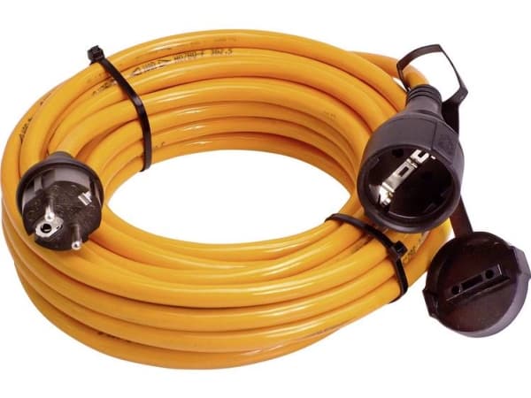 as-Schwabe 59105 Stromkabel Schwarz - Orange 5 m (59105)