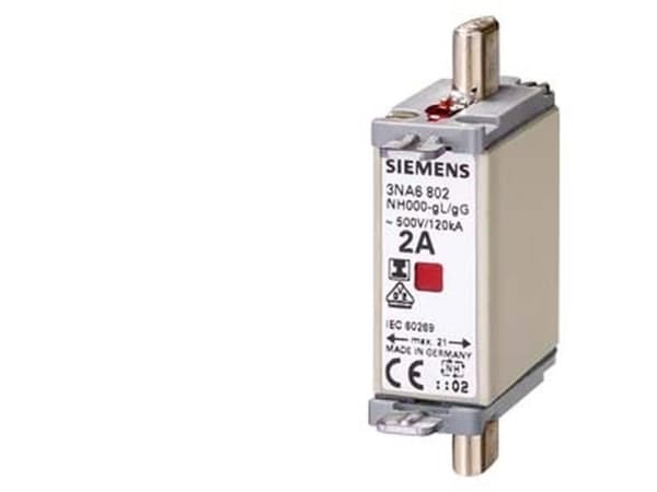 Siemens 3NA6812 Sikringsindsats Sikringsstørrelse = 0 32 A 500 V 3 stk