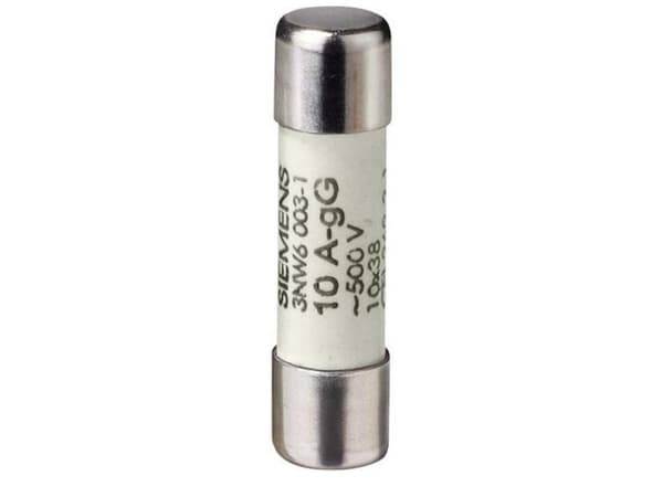 Siemens 3NW60001 Cylindersikringsindsats 0,5 A 500 V 10 stk