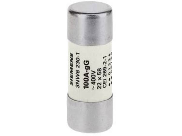 Siemens 3NW62241 Cylindersikringsindsats 80 A 500 V 10 stk