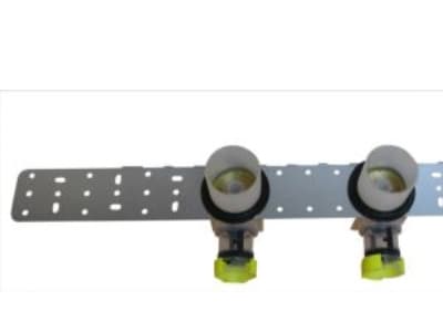 Smartbox 15mm - Smartbox 15mm dobbelt incl beslag. Rødgods kobl.t/gips/mur