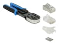 Miniatyrbilde 2 av 5: Delock RJ45 Crimp+Cut Toolkit - Krampeverktøy - blå/svart