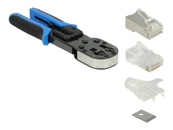 Delock RJ45 Crimp+Cut Toolkit - Krampeverktøy - blå/svart