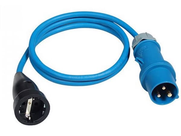 AS SCHWABE adapterikaapeli 1.5m H07RN-F 3G2.5, CEE-pistoke 16A + Schuko-kytkin 250V (60488)