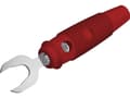 Miniatyrbilde 1 av 4: SKS Hirschmann KB 3 rt Laboratoriestik Stik, lige Rød 1 stk