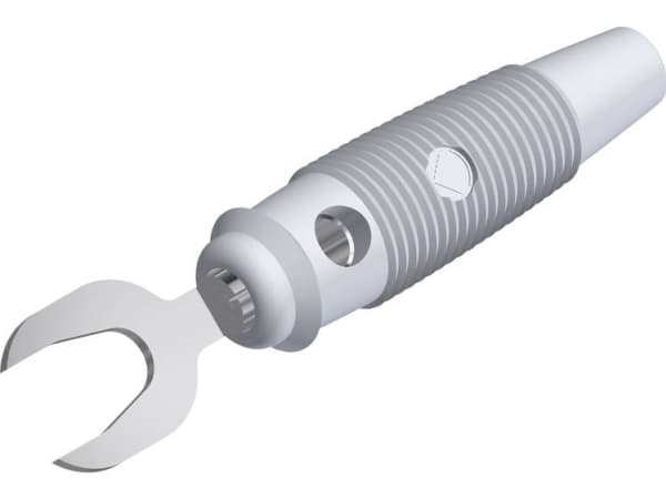 SKS Hirschmann KB 3 ws laboratorioläpivientiliitin Liitin, suora Valkoinen 1 kpl 1 kpl