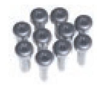 Bachmann 917.111, Skruv, Rostfritt stål, Stål, M2, Rostfritt stål, 10 styck