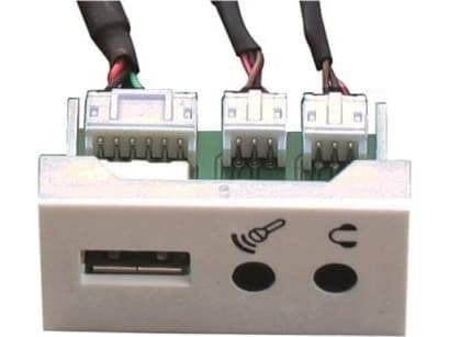 Garbot FA-2420-USB-MIC-PHJ-F/F-PH-20, Vit, 45 mm, 22,5 mm