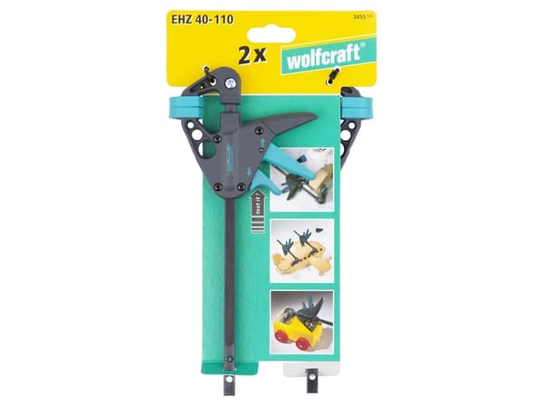 wolfcraft GmbH EHZ 40-110, Bar klemme, Stål, 2 stykker