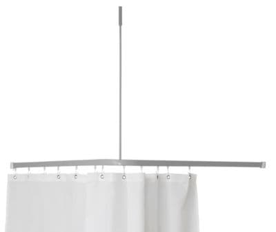 P2001 Skinne 90x90cm komp. Sø - Profil2001 Flad skinne 8x25mm. 90x90cm vinkel m.loftstøt. Sø