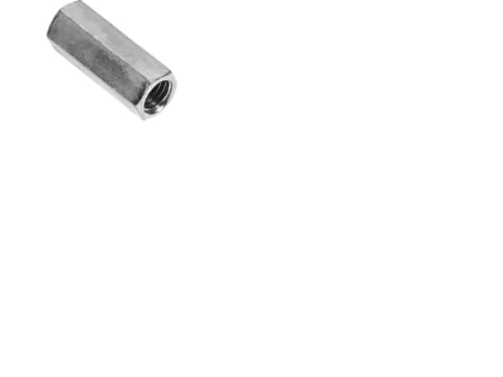 WALRAVEN Gevindmuffe M10x30mm med sekskant, rustfri stål A2 AISI 304, nøglevidde 17mm