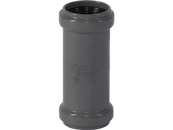 32 mm dobbelt muffe muffe grå