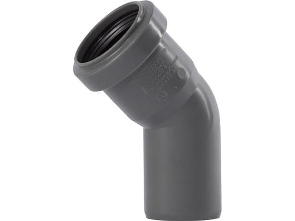 HT Safe bøjn. 40mm 45grHurtigere og nemmere montering med de nye patenterede tætningsringe bestående af 3 læber.