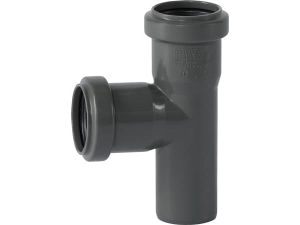 40 mm x 87° Haaraputken viemäri PP harmaa