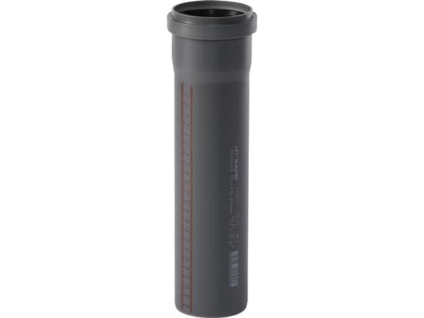 HT Safe rör 75X250mm m. mufHurtigere og nemmere montering med de nye patenterede tætningsringe bestående af 3 läber.