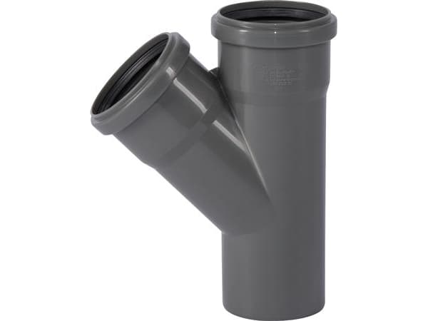 HT Safe grenrør 75/75mm 45grHurtigere og nemmere montering med de nye patenterede tætningsringe bestående af 3 læber.