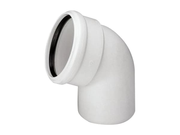 Skolan bullerdämpande böj 58mm 87 grader