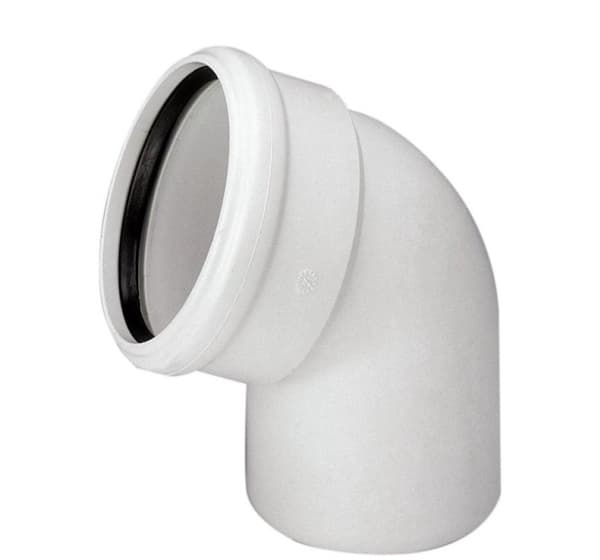 Skolan bullerdämpande böj 110mm 45 grader