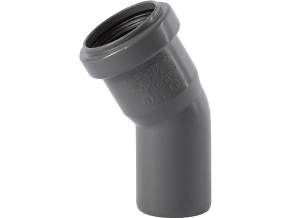 HT Safe bøjn. 40mm 30grHurtigere og nemmere montering med de nye patenterede tætningsringe bestående af 3 læber.