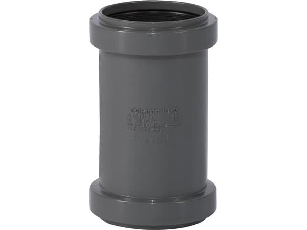 50 mm Dobbeltmuffe pp grå