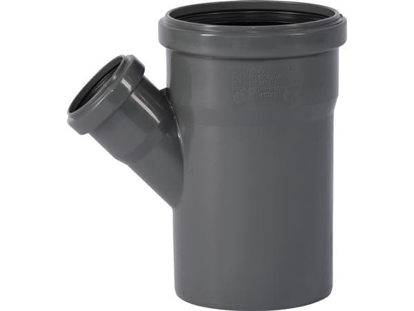 HT Safe grenrør 110/50mm 45grHurtigere og nemmere montering med de nye patenterede tætningsringe bestående af 3 læber.