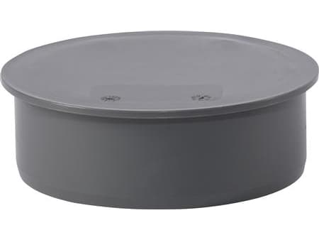 110 mm Tulppatyhjennys PP harmaa