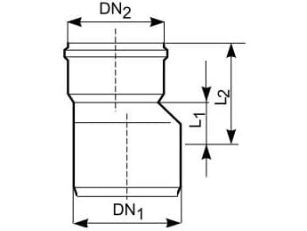 PVC kloakkreduksjon 160-110 mm