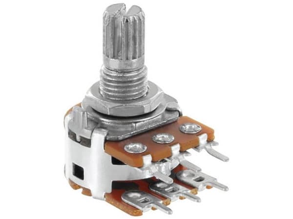 Alpha RV16A01F20KA50KM RV16A01F20KA50KM Drejepotentiometer Stereo 0.05 W 50 kΩ 1 stk
