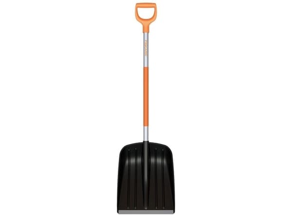 Fiskars 1003468, Lumilapio, Alumiini, Muovi, Musta, Harmaa, Oranssi, Ergonominen, D-muotoiltu, 1,4 kg